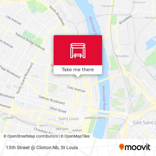 13th Street @ Clinton Nb map