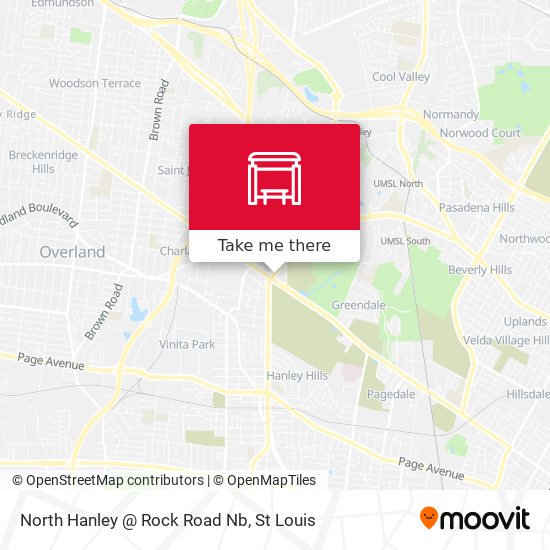 North Hanley @ Rock Road Nb map