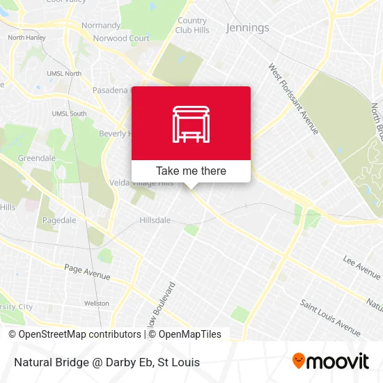 Mapa de Natural Bridge @ Darby Eb