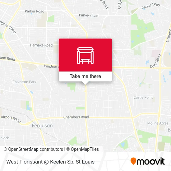 Mapa de West Florissant @ Keelen Sb