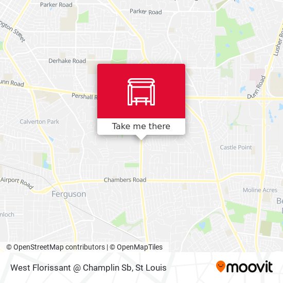 West Florissant @ Champlin Sb map