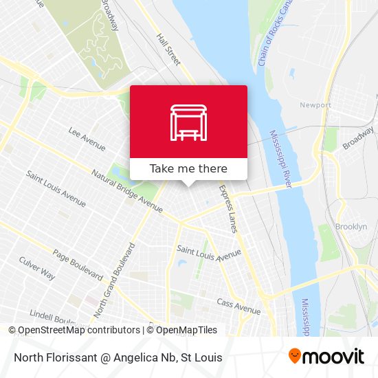 North Florissant @ Angelica Nb map