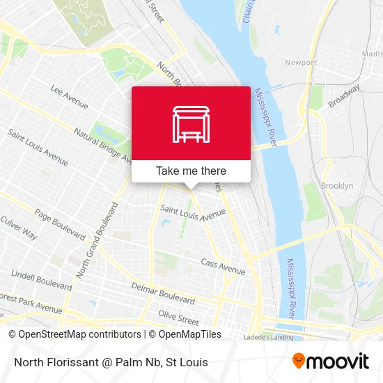 North Florissant @ Palm Nb map