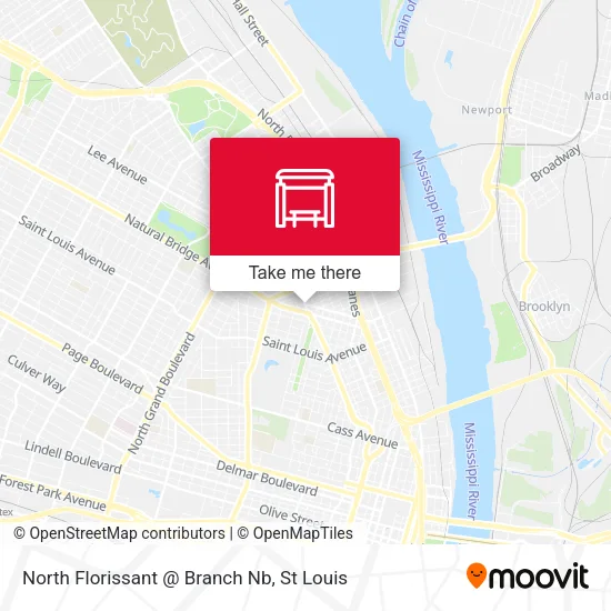 Mapa de North Florissant @ Branch Nb
