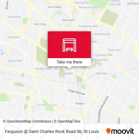 Mapa de Ferguson @ Saint Charles Rock Road Sb