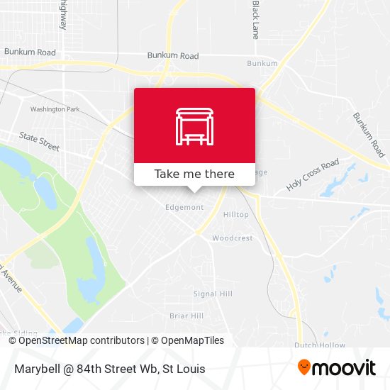 Marybell @ 84th Street Wb map