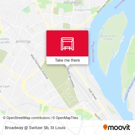 Broadway @ Switzer Sb map