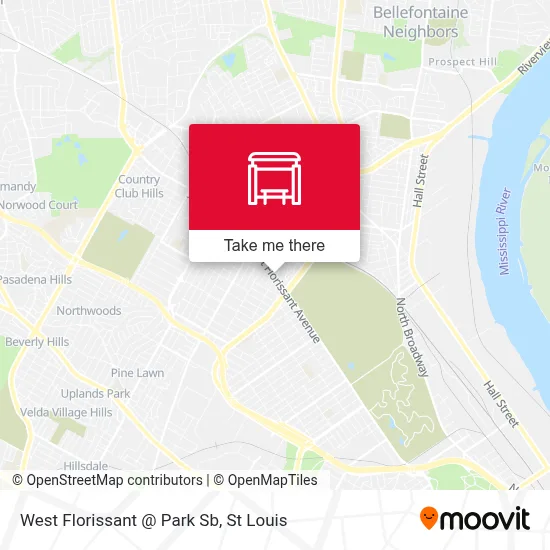 West Florissant @ Park Sb map
