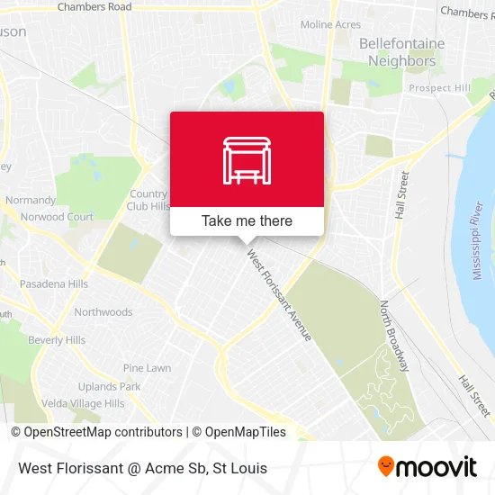 West Florissant @ Acme Sb map