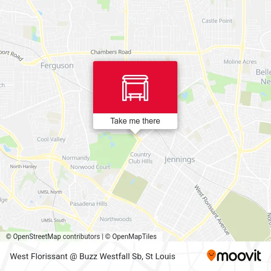 Mapa de West Florissant @ Buzz Westfall Sb