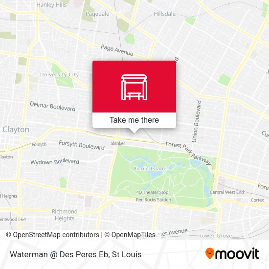 Waterman @ Des Peres Eb map