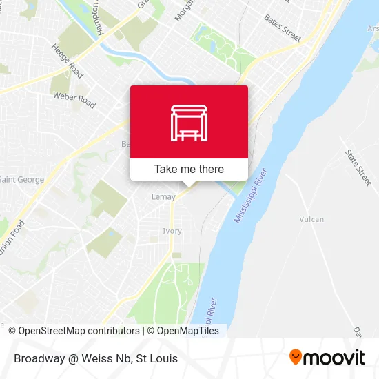 Broadway @ Weiss Nb map