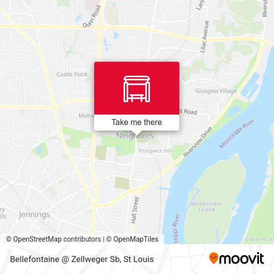 Bellefontaine @ Zellweger Sb map