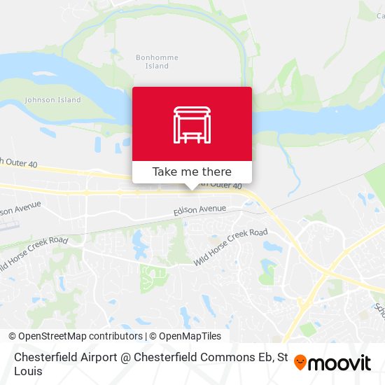 Chesterfield Airport @ Chesterfield Commons Eb map