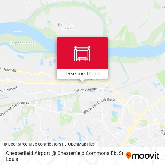 Mapa de Chesterfield Airport @ Chesterfield Commons Eb