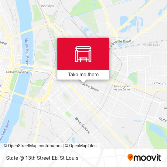 State @ 13th Street Eb map