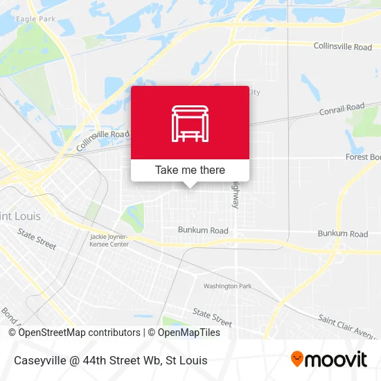 Mapa de Caseyville @ 44th Street Wb