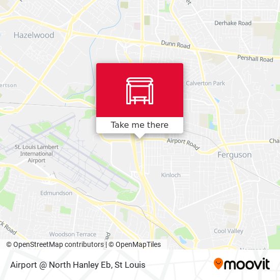 Airport @ North Hanley Eb map