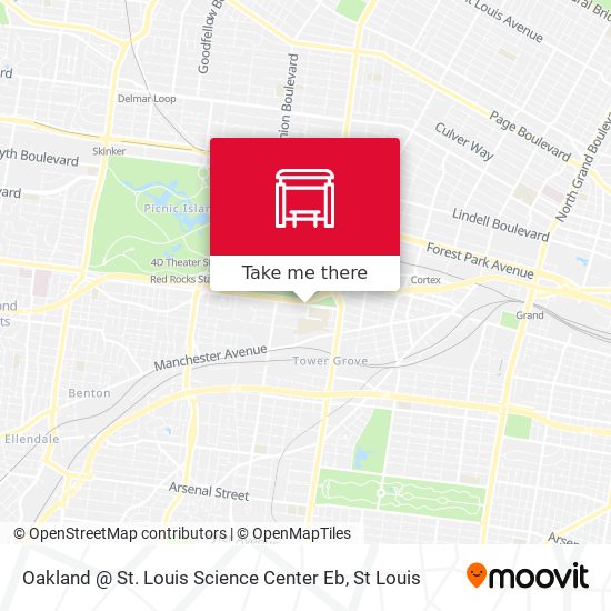 Mapa de Oakland @ St. Louis Science Center Eb