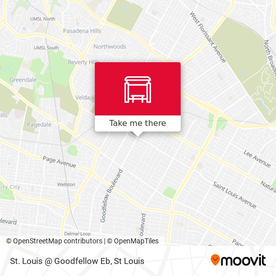 St. Louis @ Goodfellow Eb map