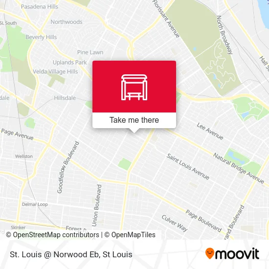 St. Louis @ Norwood Eb map