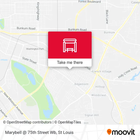 Mapa de Marybell @ 75th Street Wb