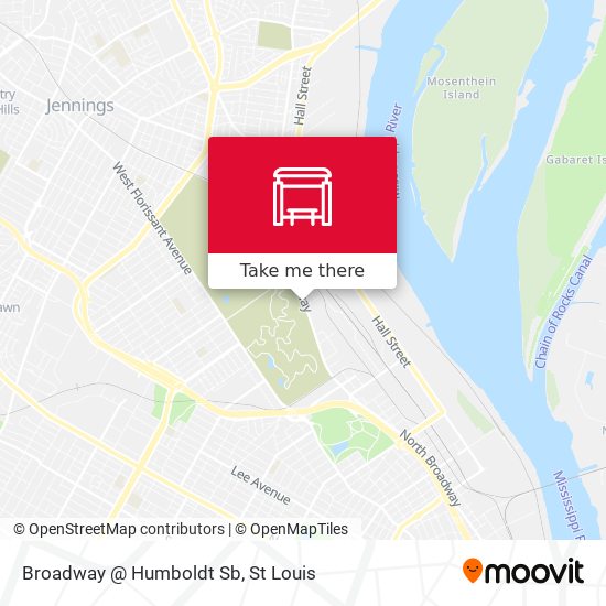 Broadway @ Humboldt Sb map