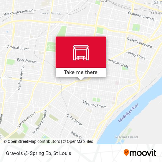 Gravois @ Spring Eb map