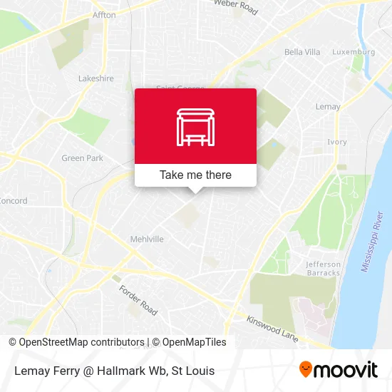 Lemay Ferry @ Hallmark Wb map