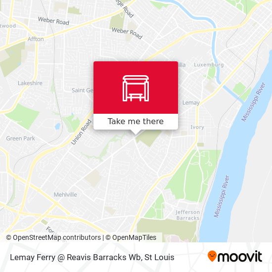 Lemay Ferry @ Reavis Barracks Wb map