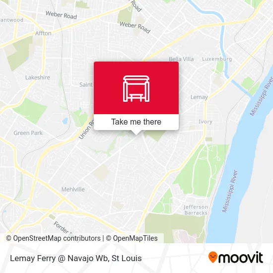 Lemay Ferry @ Navajo Wb map