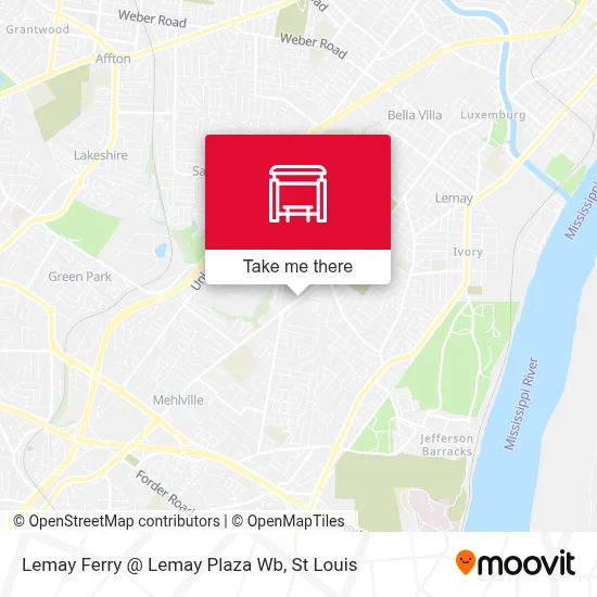 Lemay Ferry @ Lemay Plaza Wb map