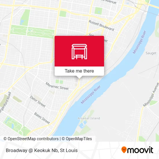 Mapa de Broadway @ Keokuk Nb