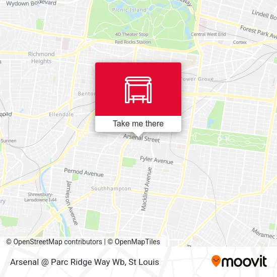Mapa de Arsenal @ Parc Ridge Way Wb