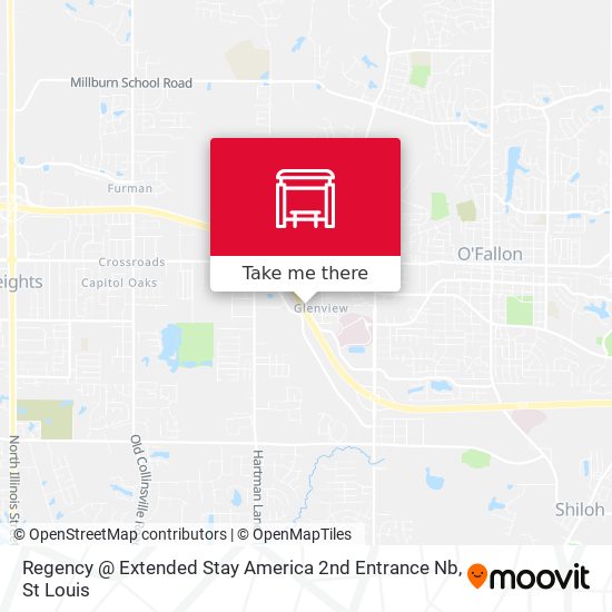 Regency @ Extended Stay America 2nd Entrance Nb map