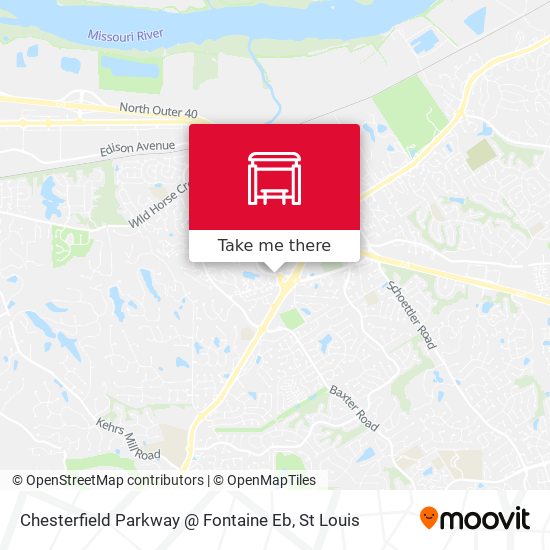 Mapa de Chesterfield Parkway @ Fontaine Eb