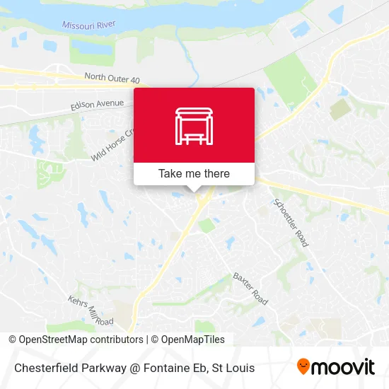 Mapa de Chesterfield Parkway @ Fontaine Eb