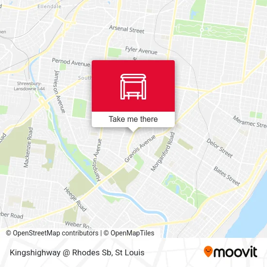 Mapa de Kingshighway @ Rhodes Sb