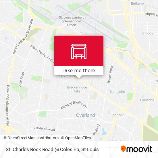 Mapa de St. Charles Rock Road @ Coles Eb