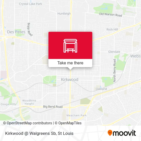 Mapa de Kirkwood @ Walgreens Sb