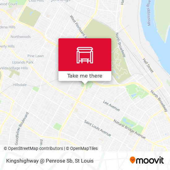 Kingshighway @ Penrose Sb map