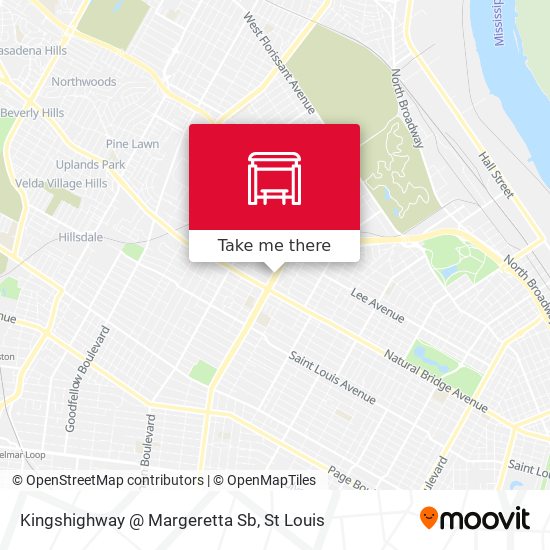 Mapa de Kingshighway @ Margeretta Sb