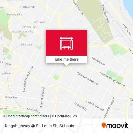 Mapa de Kingshighway @ St. Louis Sb