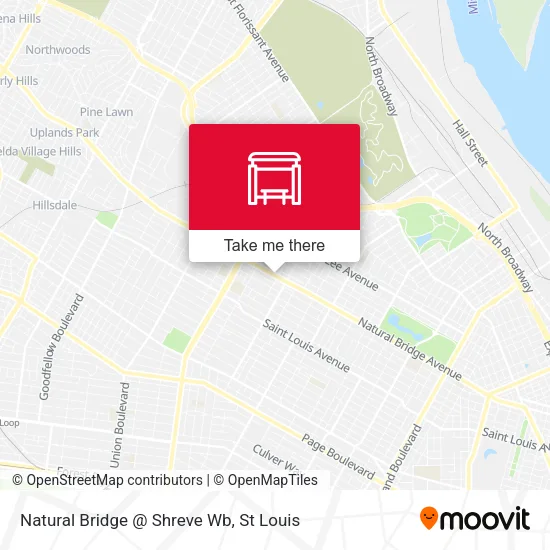 Mapa de Natural Bridge @ Shreve Wb