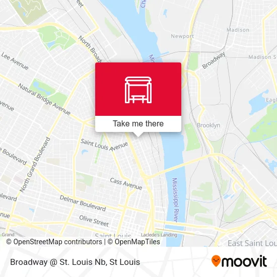 Broadway @ St. Louis Nb map