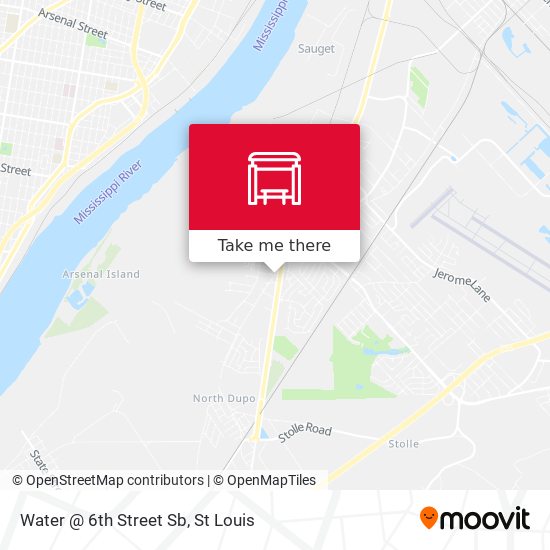 Mapa de Water @ 6th Street Sb
