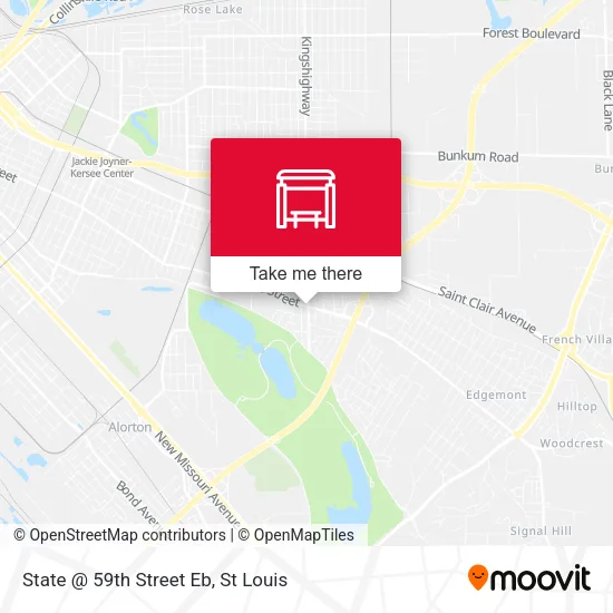 Mapa de State @ 59th Street Eb