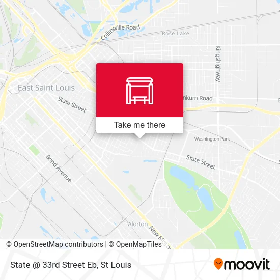 State @ 33rd Street Eb map