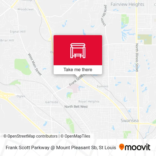 Mapa de Frank Scott Parkway @ Mount Pleasant Sb