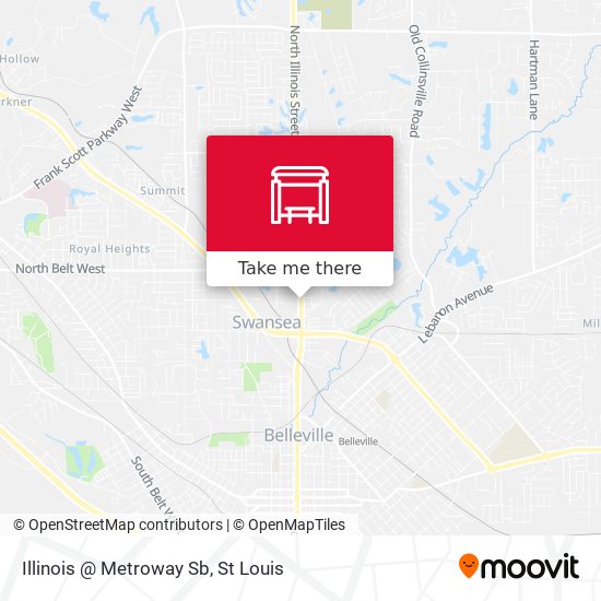 Illinois @ Metroway Sb map